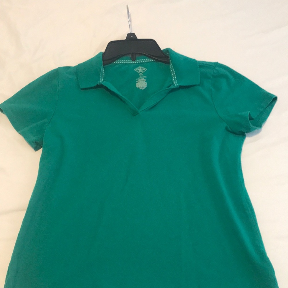 Green St. John’s Bay Classic Polo. Size Petite M